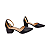 Scarpin Preto Salto Bloco Médio Bico Fino, Tamanhos 30, 31, 32 e 33 - Imagem 4