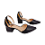 Scarpin Preto Salto Bloco Médio Bico Fino, Tamanhos 30, 31, 32 e 33 - Imagem 6