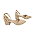 Scarpin Nude Salto Bloco Médio Bico Fino, Tamanhos 30, 31, 32 e 33 - Imagem 4