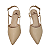 Scarpin Sling Back Nude Salto Baixo - Numeração 30, 31, 32 e 33 - Imagem 2