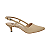 Scarpin Sling Back Nude Salto Baixo - Numeração 30, 31, 32 e 33 - Imagem 1