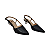 Scarpin Sling Back Preto Salto Baixo - Numeração 30, 31, 32 e 33 - Imagem 3