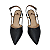 Scarpin Sling Back Preto Salto Baixo - Numeração 30, 31, 32 e 33 - Imagem 2