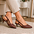 Scarpin Sling Back Marrom Salto Baixo - Numeração 30, 31, 32 e 33 - Imagem 2