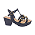 Sandália Preta Meia Pata com Tachas Douradas Feminino Número 30 ao 33 - Imagem 3