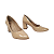 Scarpin Verniz Nude Salto Bloco - Tam. 30, 31, 32 e 33 - Imagem 2