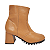 Bota Feminina Salto Bloco Tratorada Caramelo - 30-31-32-33 - Imagem 1