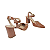 Scarpin Aberto Marrom Salto Bloco Fivela - Tam. 30, 31, 32 e 33 - Imagem 7
