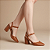 Scarpin Aberto Marrom Salto Bloco Fivela - Tam. 30, 31, 32 e 33 - Imagem 2