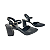 Scarpin Aberto Preto Salto Bloco Fivela - Tam. 30, 31, 32 e 33 - Imagem 5