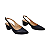 Slingback Preto Salto Bloco Fivela - Tam. 30, 31, 32 e 33 - Imagem 4