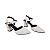 Scarpin Aberto Verniz Branco Salto Bloco - Tam. 30, 31, 32 e 33 - Imagem 4