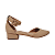 Scarpin Slingback Nude Salto Baixo - Tam. 30, 31, 32 e 33 - Imagem 1