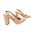 Slingback Verniz Nude Salto Alto Bloco Vivi - Tam. 30, 31, 32 e 33 - Imagem 2