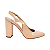 Slingback Verniz Nude Salto Alto Bloco Vivi - Tam. 30, 31, 32 e 33 - Imagem 1