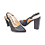 Slingback Preto Salto Alto Bloco Vivi - Tam. 30, 31, 32 e 33 - Imagem 7