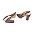 Slingback Salto Alto Bloco Marrom Canela - Tam. 30, 31, 32 e 33 - Imagem 7