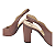 Slingback Salto Alto Bloco Marrom Canela - Tam. 30, 31, 32 e 33 - Imagem 5