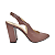 Slingback Salto Alto Bloco Marrom Canela - Tam. 30, 31, 32 e 33 - Imagem 4