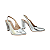 Slingback Salto Alto Bloco Prata - Tam. 30, 31, 32 e 33 - Imagem 2