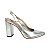 Slingback Salto Alto Bloco Prata - Tam. 30, 31, 32 e 33 - Imagem 1