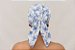 Lenço Quimioterapia Chapéu Branco com Floral Azul - Imagem 4