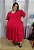 Vestido Midi Com Babado Transpassado Manga Curta Plus Size - Imagem 2