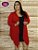 Cardigan Kimono Manga Longa Bico Plus Size - Imagem 3