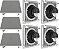 Kit Home Caixa JBL Gesso 7.0  Coaxial 6CO3Q 140W - 7 caixas - Imagem 1