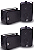 Caixa de Som Ambiente Preta DONNER SP 400 - Kit com 4 caixas - Imagem 1