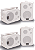 Caixa de Som Ambiente Branca DONNER SP 400 - Kit c/ 4 caixas - Imagem 1
