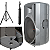 Caixa Ativa Leacs LT 1500 400w Bluetooth + Pedestal 1,80m - Imagem 1