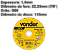 Disco de corte 115,0 mm x 1,0 mm x 22,23 mm, DCV, VONDER - Imagem 2