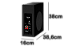 Subwoofer Slim Ativo 8¨AAT Cor Preto Pot Máxima 200W RMS - Imagem 4