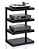 Rack Norstone HIFI ESSE com Prateleiras de Vidro Cor Preto - Imagem 5