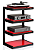 Rack Norstone HIFI ESSE c/ Prateleiras de Vidro Cor Vermelho - Imagem 7