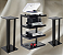 Rack Norstone HIFI ESSE c/ Vidro Preto + Pedestal Stylum - Imagem 2