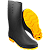 Bota Galocha PVC com forro solado amarelo impermeável VONDER - Imagem 1