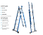 Escada Tesoura Extensível Premium TEAFP-6X10 WBertolo - Imagem 9