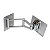 Suporte articulado Airon Wall SA300 V12 até 32 pol Cor Cinza - Imagem 2