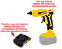 Pistola de cola + adaptador bat Makita LXT VONDER + bastões - Imagem 3