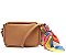 Bolsa Crossbody Marrom Lenço Colorido C 50001 0006 0012 Anacapri - Imagem 1