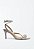 SANDALIA SALTO CROCO TIRAS PRATA 34  S 21540 0001 0001 SCHUTZ - Imagem 1