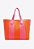 BOLSA GRANDE SHOPPING BEACHY ROSA E LARANJA S 50010 0557 0002 SCHUTZ - Imagem 2