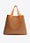 BOLSA GRANDE MARROM ALÇA LARANJA S 50015 0423 0012 SCHUTZ - Imagem 3