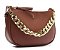 BOLSA CROSSBODY MARROM PEQUENA MAXI CORRENTE C 50016 0582 0002 ANACAPRI - Imagem 2