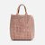 BOLSA TOTE CROCHE NUDE MONACO Z 19523 0019 0004 BRIZZA - Imagem 1