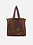 BOLSA SHOPPING MARROM METAL MÔNACO GRANDE Z 19523 5447 0003 BRIZZA - Imagem 3