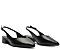 SAPATILHA SLINGBACK SALTO BLOCO CORTE TRIANGULAR PRETA C 30570 0015 0003 ANACAPRI - Imagem 2