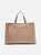 BOLSA TOTE BEGE GRANDE BAG CHARM HEXÁGONO A 50021 0825 0002 AREZZO - Imagem 3